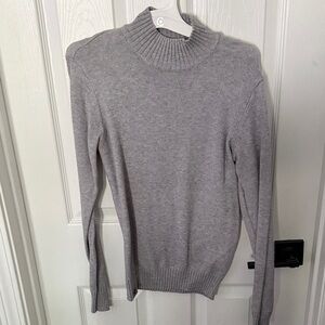 VILA Light Gray Turtleneck Sweater